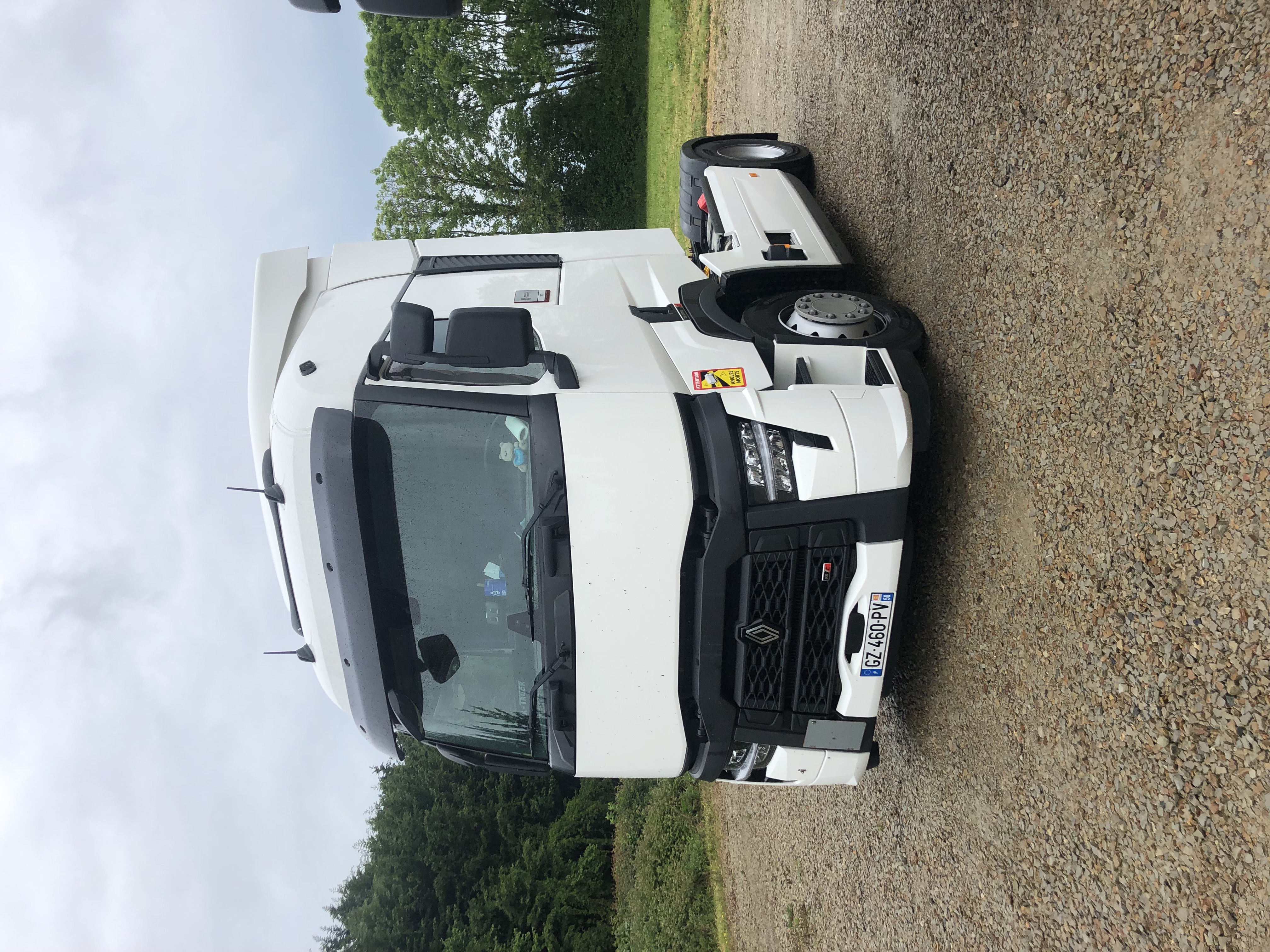Renault T480G Transports Lemasle — vue de face